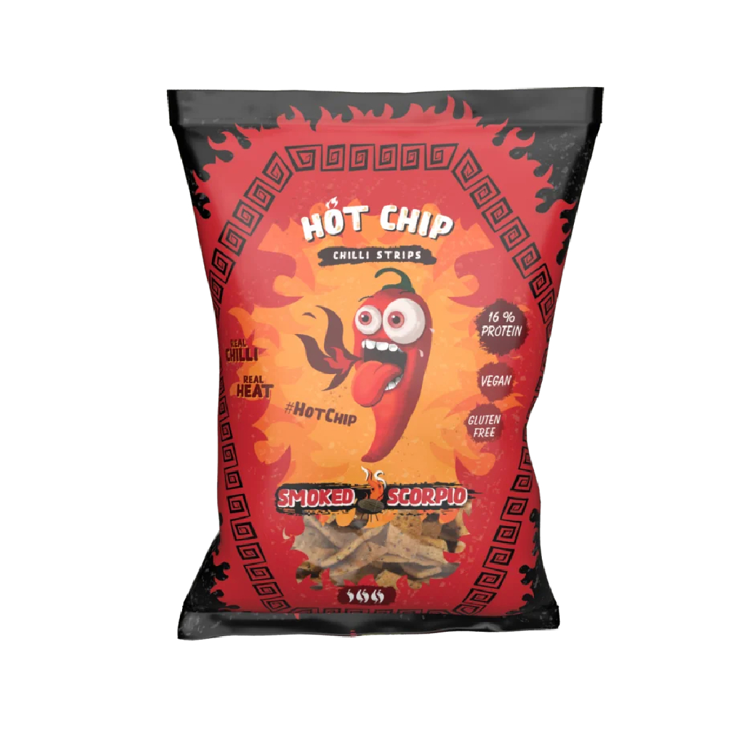 HOT-CHIP-scorpio Hot Chip Strips Smoked Scorpio 80 gr - Image 1