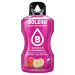 Bolero Stick Banana & Strawberry Χυμός Σε Σκόνη 12x3gr
