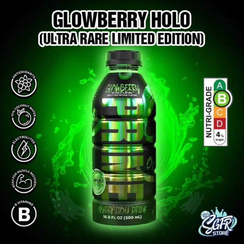 Prime Hydration Glowberry Rare 500ml Limited Edition Candy Snack Experts