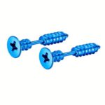 Σκουλαρίκια Blue Screw Punk Style