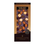 Agapitos 100% Dark Chocolate Nut-Fruit-Raisins & Cranberries 100gr