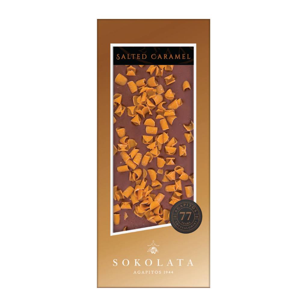 Agapitos-Milk-Caramel-Sea-salt-Milk-Chocolate-100gr Agapitos Milk Caramel Sea salt & Milk Chocolate 100gr - Image 1