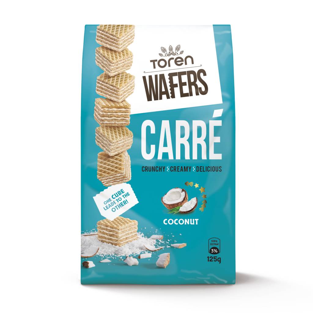 Carre-cconut-125gr Carre Κύβοι Γκοφρέτας Με Καρύδα 125gr - Image 1