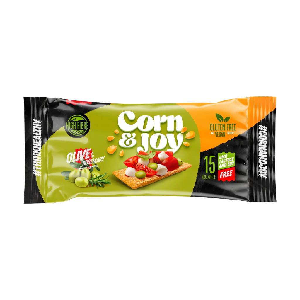 Corn-Joy-Crackerbread-Olive-Rosemary Corn & Joy Crackerbread Olive & Rosemary 20gr - Image 1