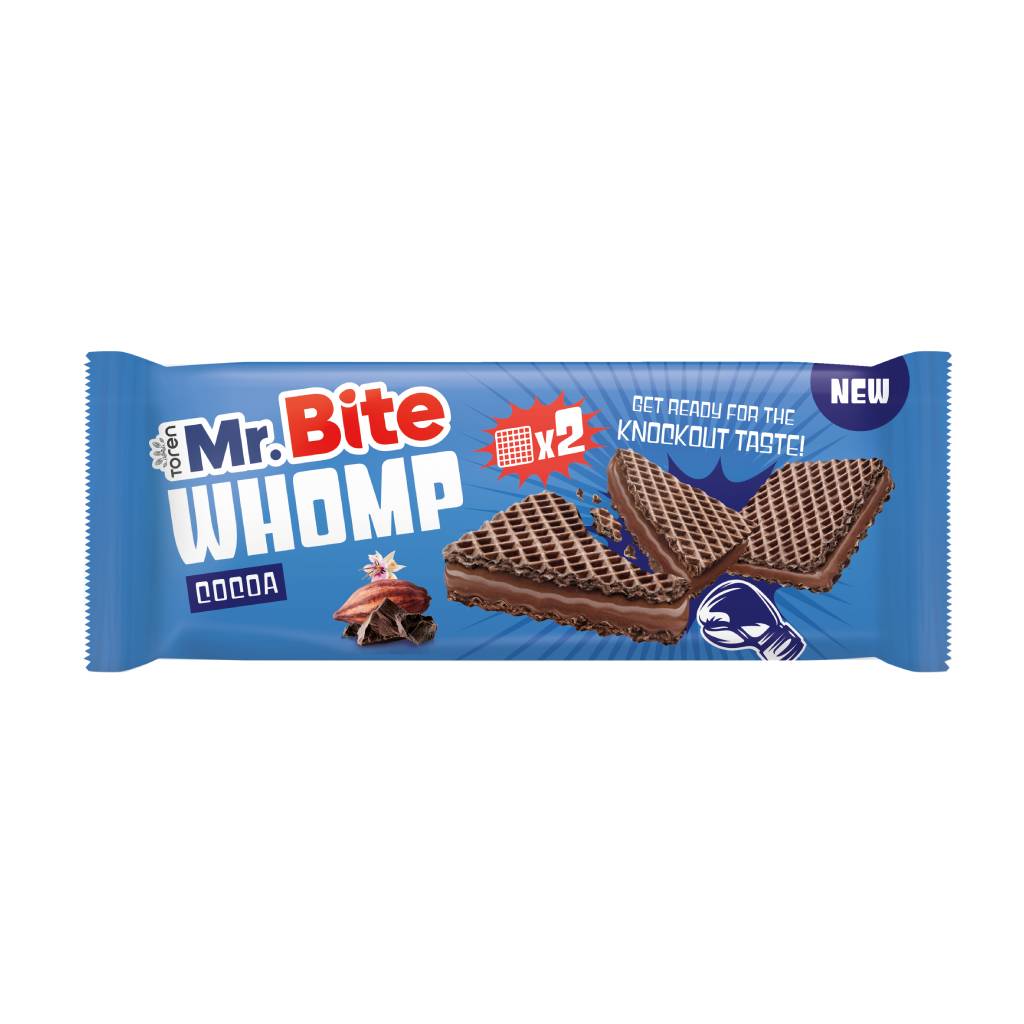Mr Bite Whomp Cacao 44gr Mr Bite Whomp Γκοφρέτα Με Κρέμα Κακάο 44gr - Image 1