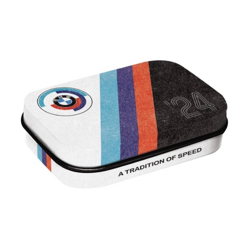 Nostalgic-Art-BMW-Motorsport-Tradition-Of-Speed-Mints-15gr Nostalgic-Art BMW Motorsport - Tradition Of Speed Mints 15gr - Image 1