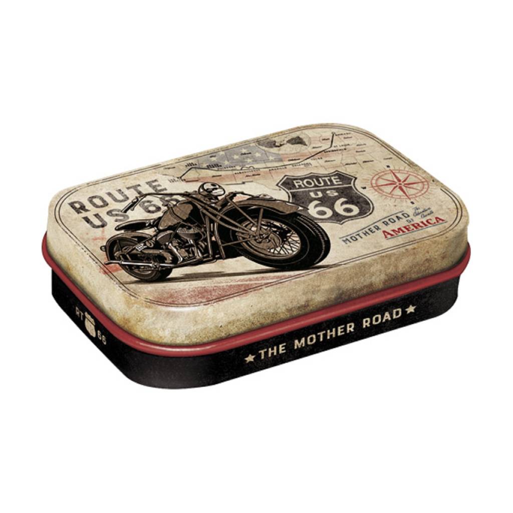 Nostalgic-Art-Route-66-Bike-Map-Mints-15gr Nostalgic-Art Route 66 Bike Map Mints 15gr - Image 1