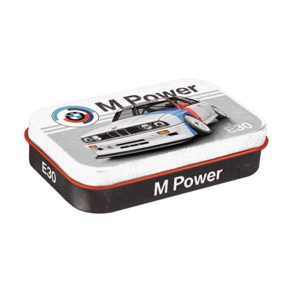 Nostalgic-Art-XL-BMW-Motorsport-M-Power-E30-Mints-40gr Nostalgic-Art XL BMW Motorsport - M Power E30 Mints 40gr - Image 1