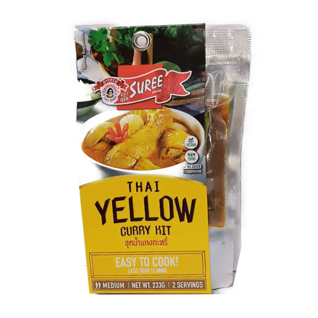 Suree-Thai-Yellow-Curry-Kit-233gr Suree Thai Yellow Curry Kit 233gr - Image 1