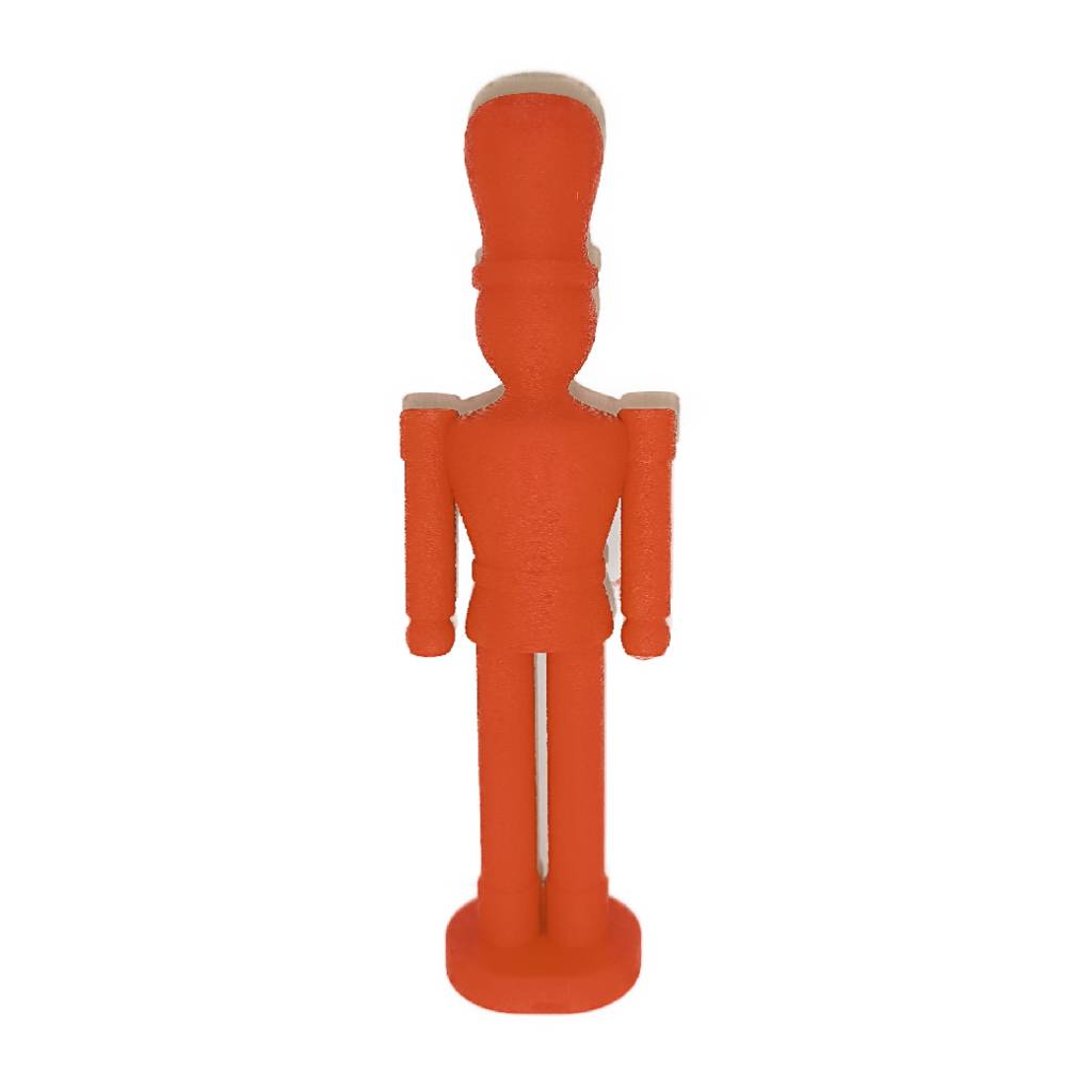 3D Printed Christmas Nutcracker - Red 3D Printed Christmas Nutcracker - Red - Image 1