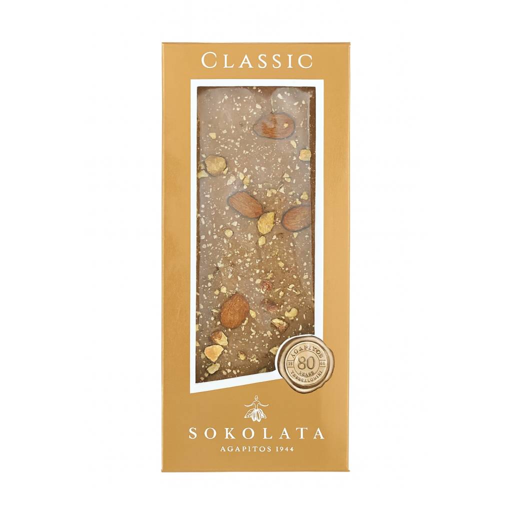 Agapitos Almonds & Milk Chocolate 110gr Agapitos Almonds & Milk Chocolate 110gr - Image 1