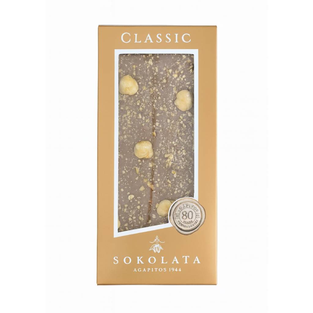 Agapitos Hazelnuts & Milk Choco 110gr Agapitos Hazelnuts & Milk Choco 110gr - Image 1