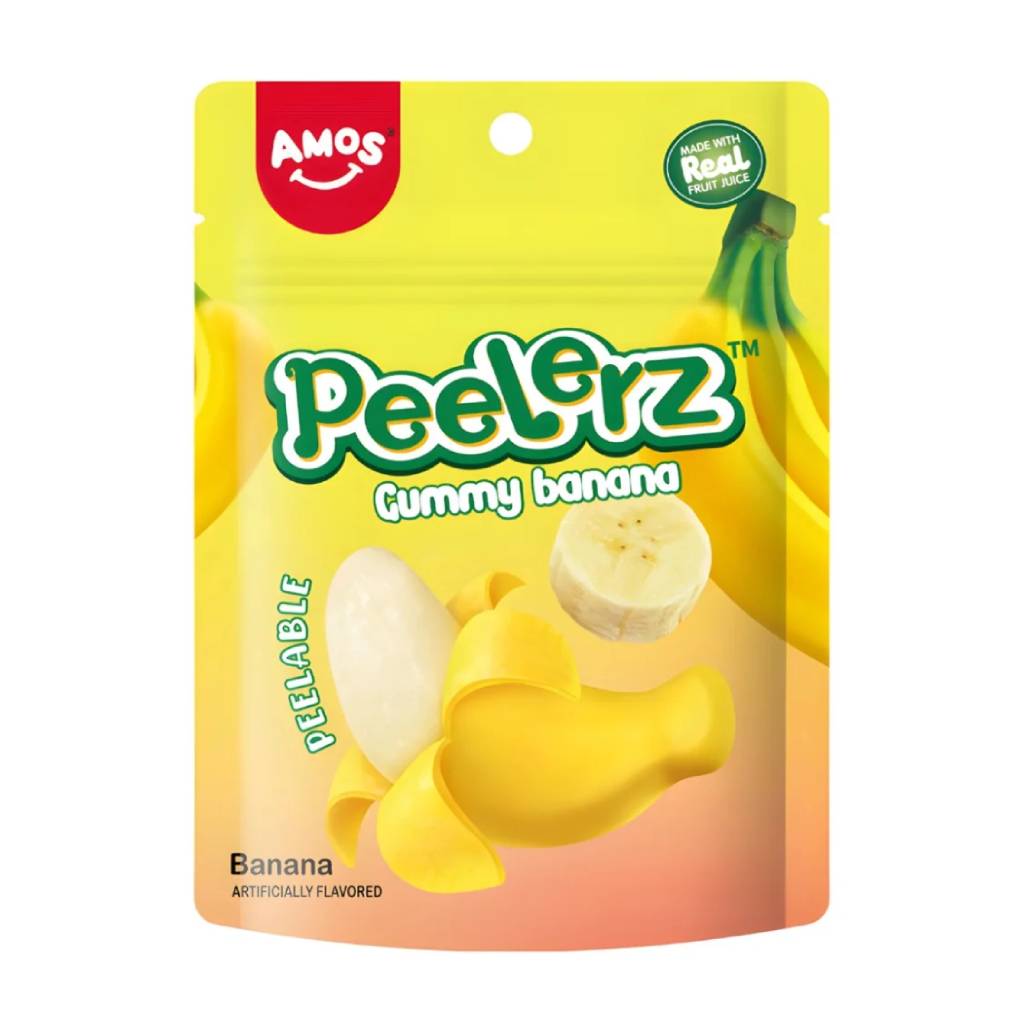 Amos Peelerz Gummy Banana 65gr Amos Peelerz Gummy Banana 65gr - Image 1