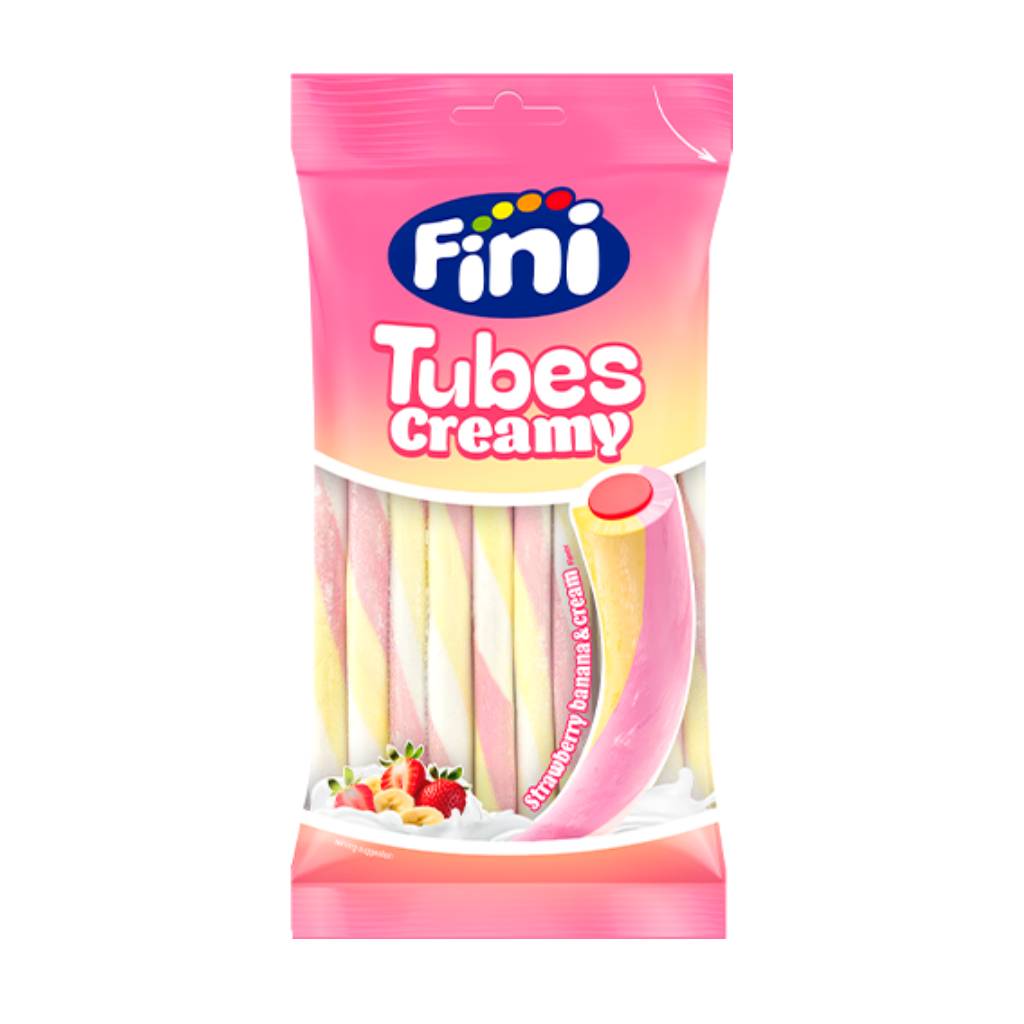 Fini kalodia fraoula mpanana crema 90gr Fini Καλώδια Φράουλα - Μπανάνα - Κρέμα 90gr - Image 1