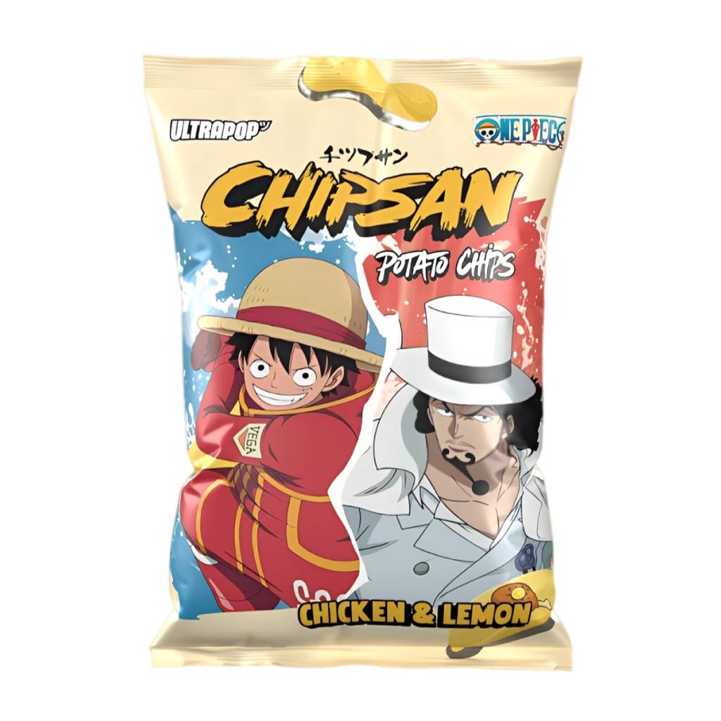 Chipsan Luffy VS Lucci Chicken & Lemon Flavor 110gr Chipsan Luffy VS Lucci Chicken & Lemon Flavor 110gr - Image 1