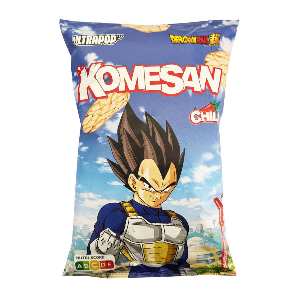 Komesan Rice Chips Vegeta Dragon Ball Chilli Pepper 60gr Komesan Rice Chips Vegeta Dragon Ball Chilli Pepper 60gr - Image 1