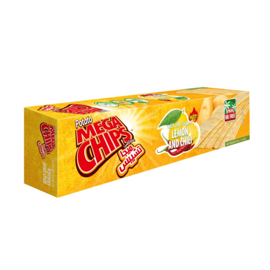 Mega Chips Lemon & Chilli 50gr Mega Chips Lemon & Chilli 50gr - Image 1