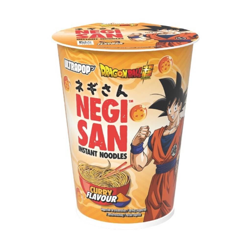 Negisan Cup Noodles Dragon Ball Curry Flavor 65gr(1) Negisan Cup Noodles Dragon Ball Curry Flavor 65gr - Image 1
