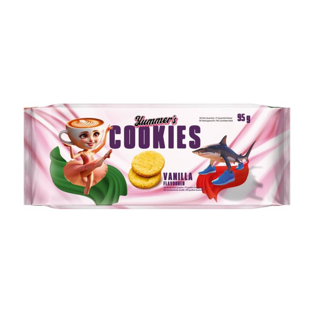 Yummers Italian Brain Rot Vanilla Cookies 95gr Yummers Italian Brain Rot Vanilla Cookies 95gr - Image 1