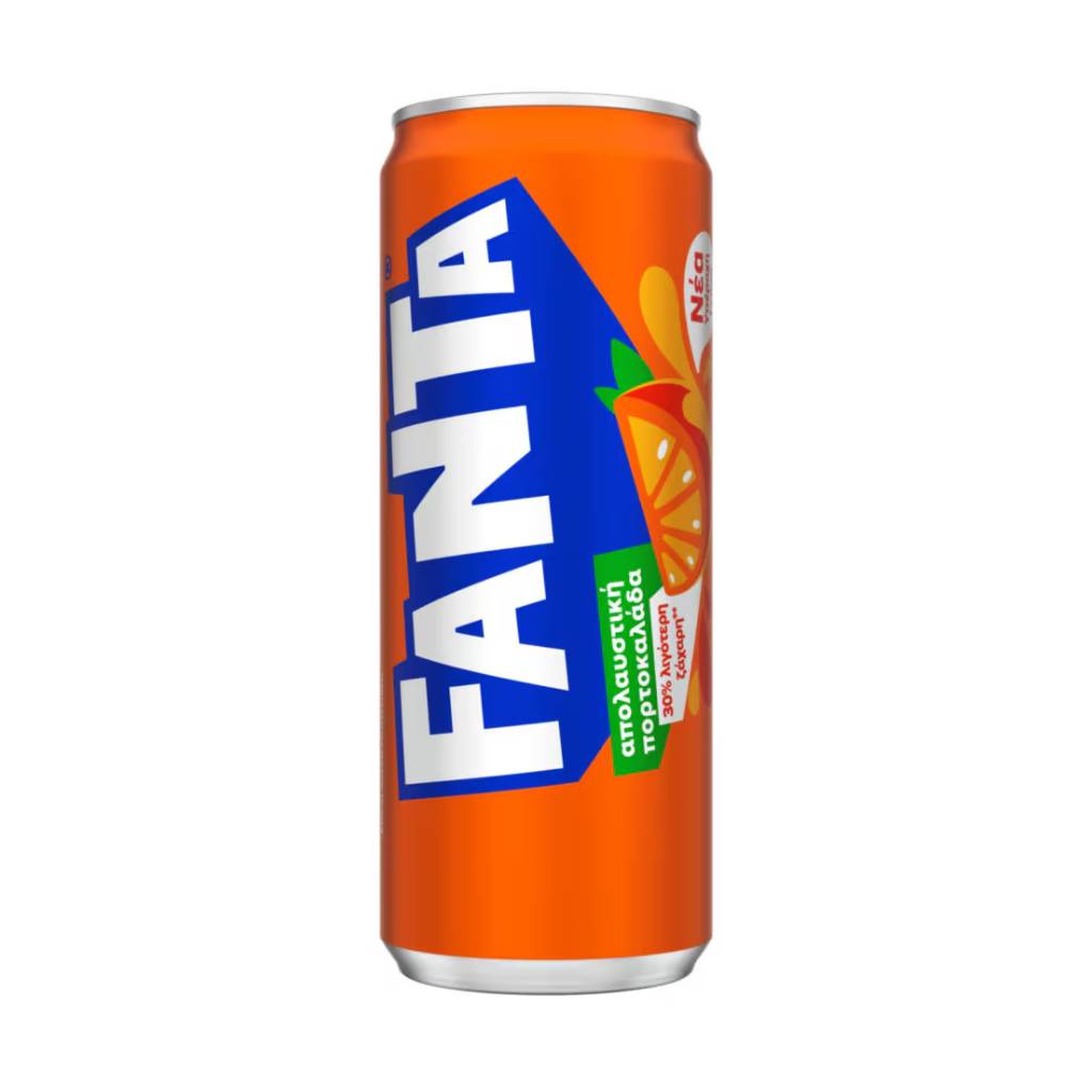 Fanta portokalada red 330ml Fanta Πορτοκαλάδα Κόκκινη 330ml - Image 1