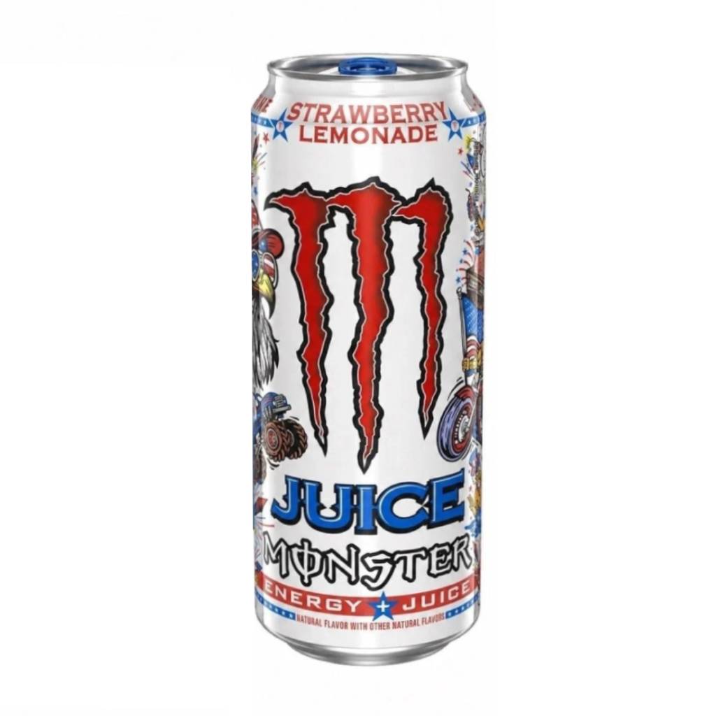 Monster-Strawberry-Lemonade-473ml-USA Monster Strawberry Lemonade 473ml USA - Image 1