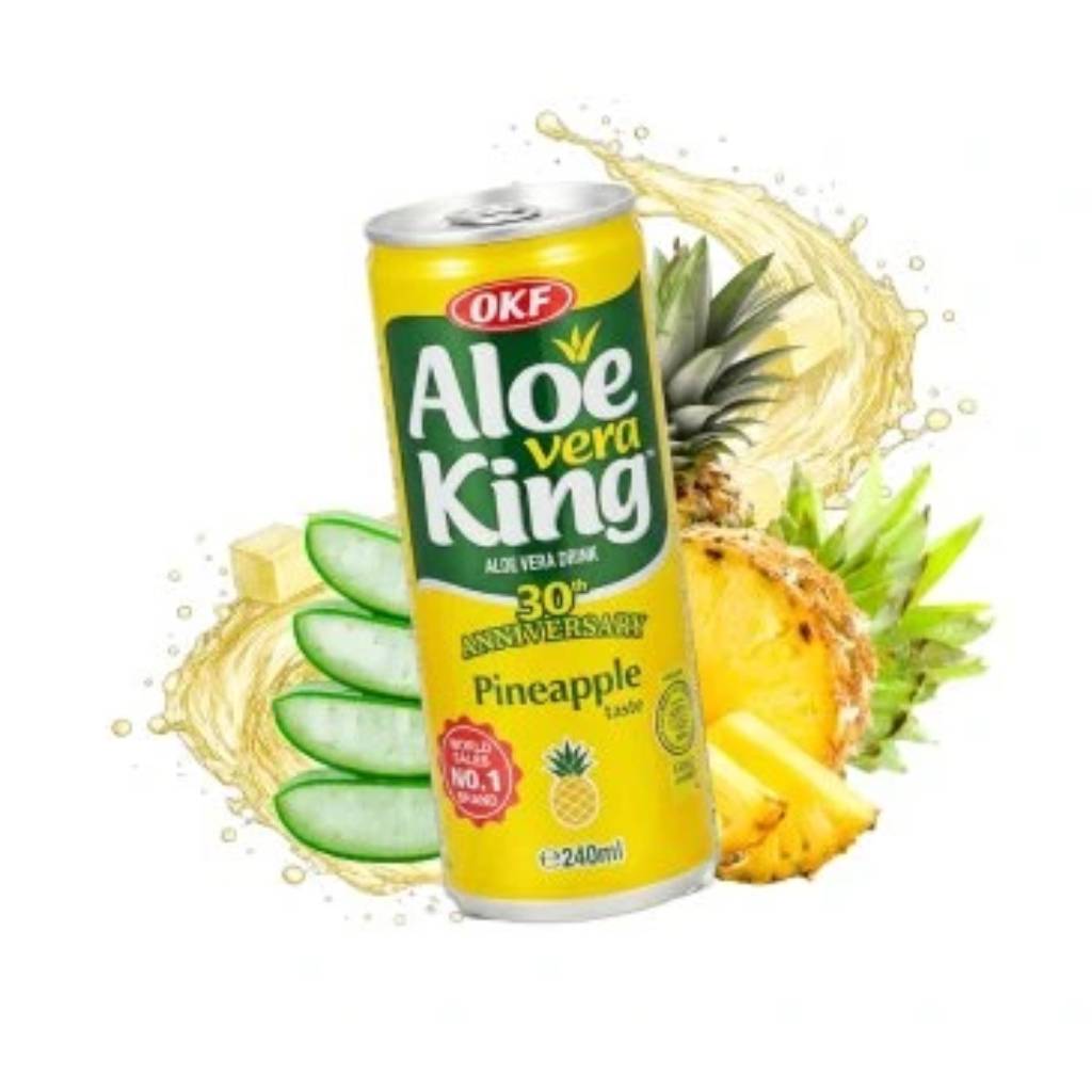 OKF Aloe Vera King Pineapple 240ml KOR OKF Aloe Vera King Pineapple 240ml KOR - Image 1