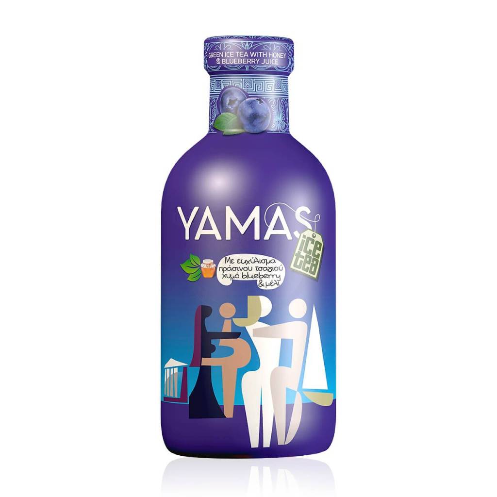 Yamas Green Tea With Blueberries 360ml Yamas Green Tea With Blueberries 360ml - Image 1